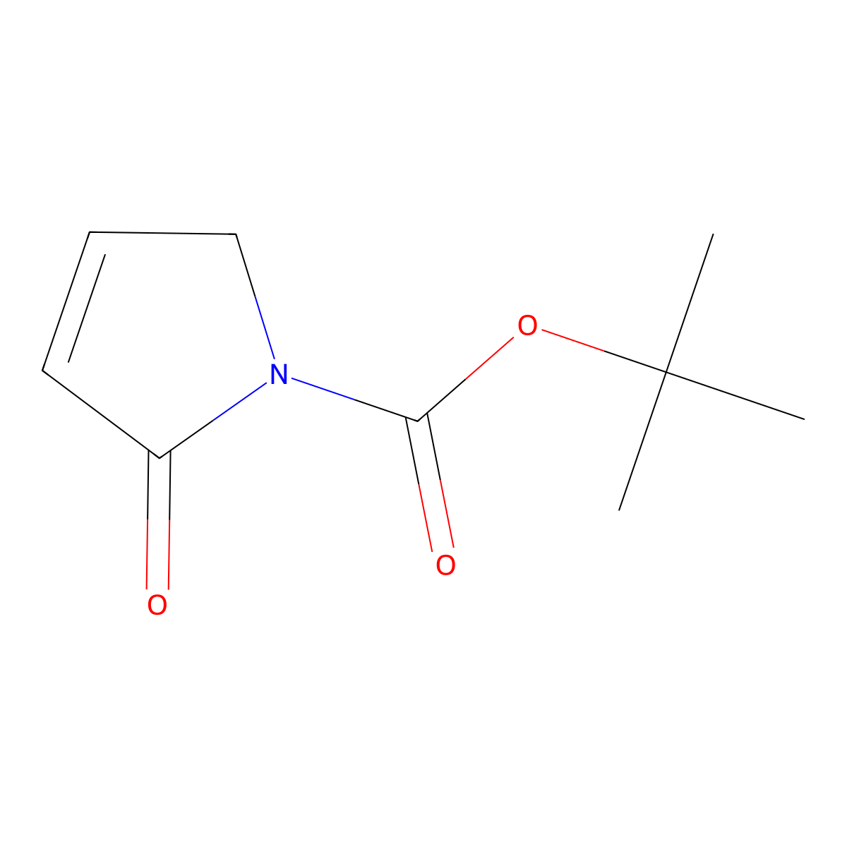 tert-Butyl 2-oxo-2,5-dihydro-1H-pyrrole-1-carboxylate molecular structure, CAS 141293-14-3