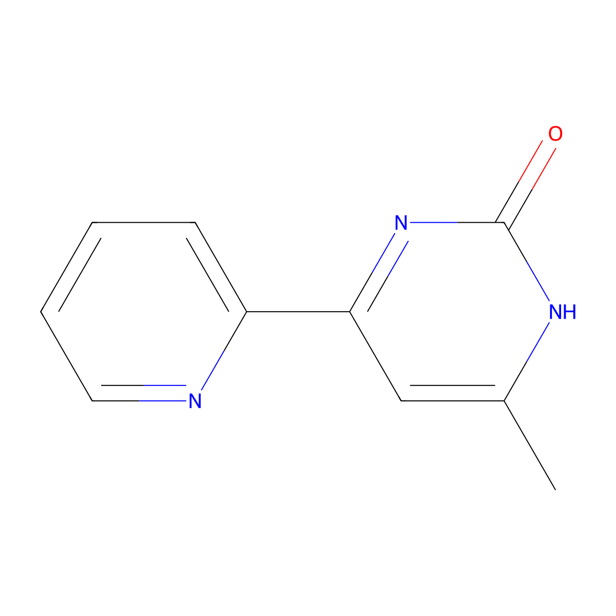 2-Hydroxy-4-(pyridin-2-yl)-6-methylpyrimidine molecular structure, CAS 1412952-87-4