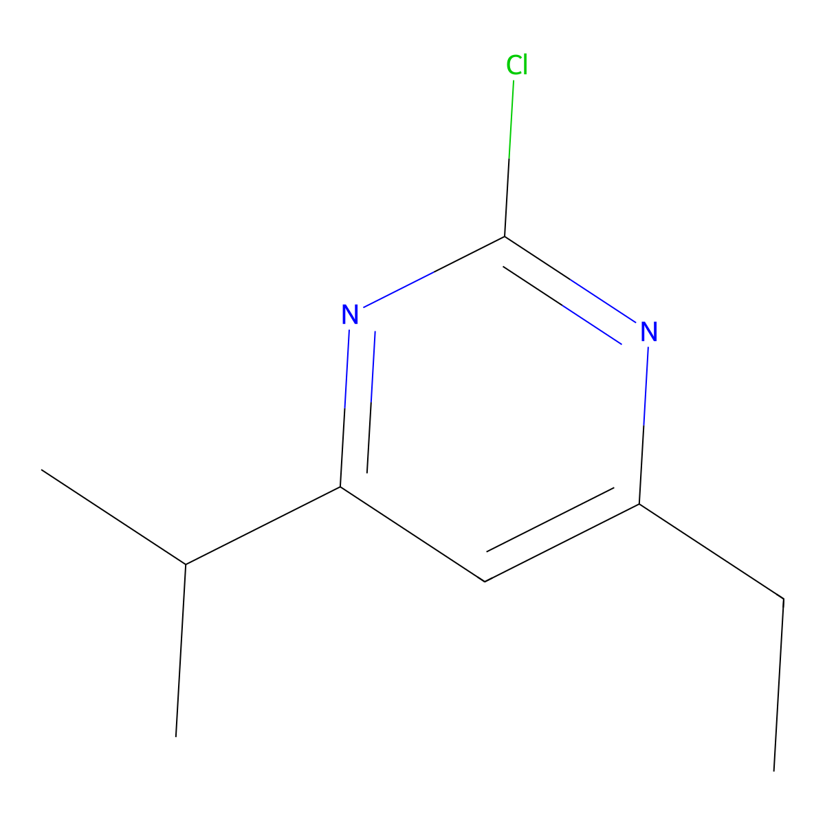 2-Chloro-4-ethyl-6-(iso-propyl)pyrimidine molecular structure, CAS 1412953-12-8