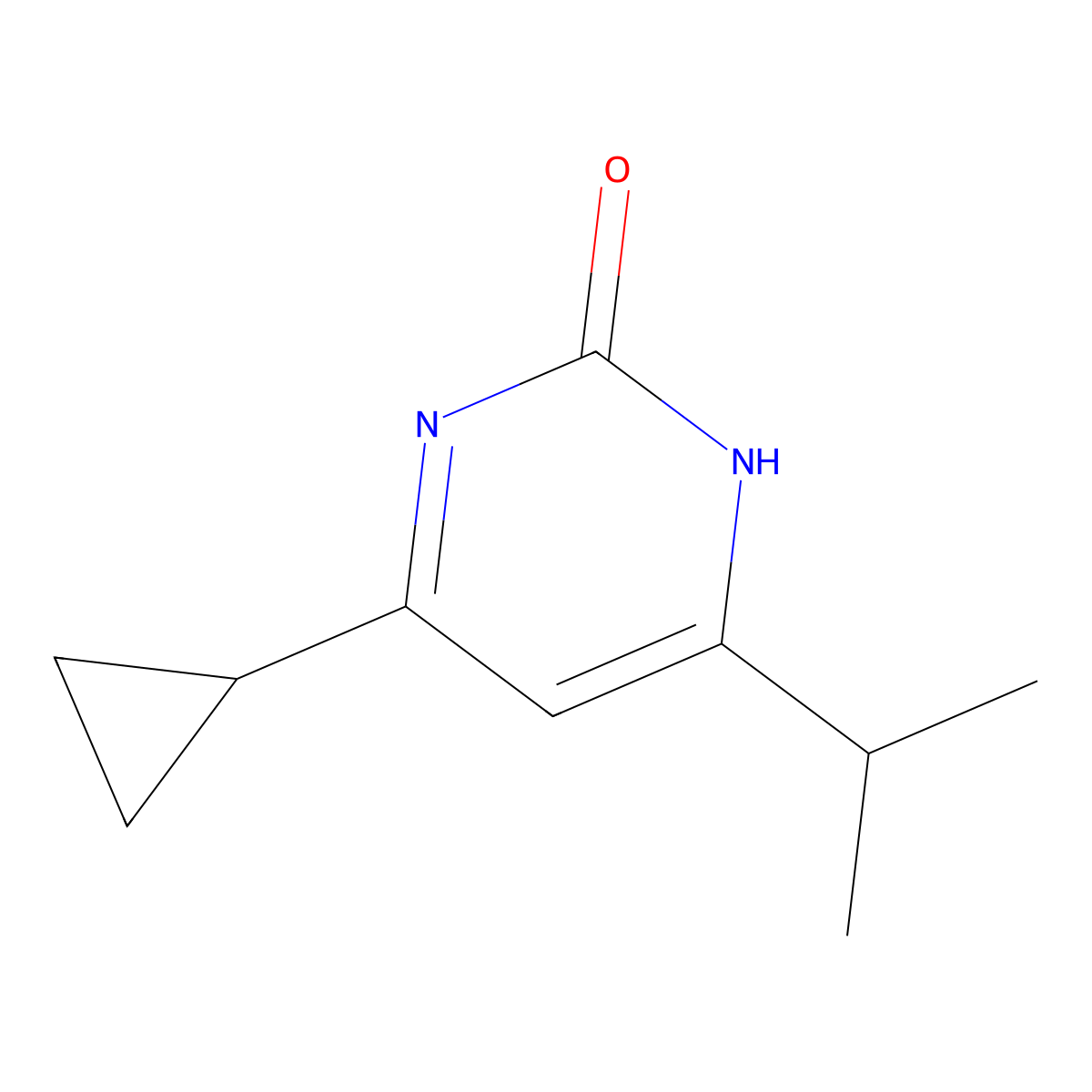 2-Hydroxy-4-cyclopropyl-6-(iso-propyl)pyrimidine molecular structure, CAS 1412953-19-5