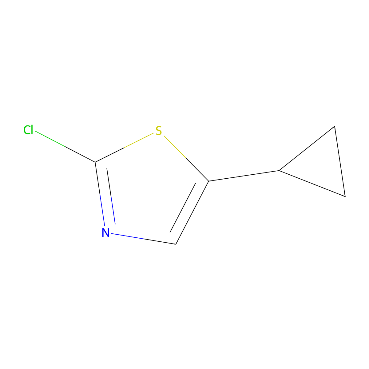 2-Chloro-5-cyclopropylthiazole molecular structure, CAS 1412953-26-4