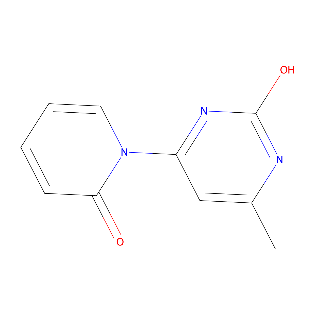 2-Hydroxy-4-(1H-pyridin-2-one)-6-methylpyrimidine molecular structure, CAS 1412953-53-7