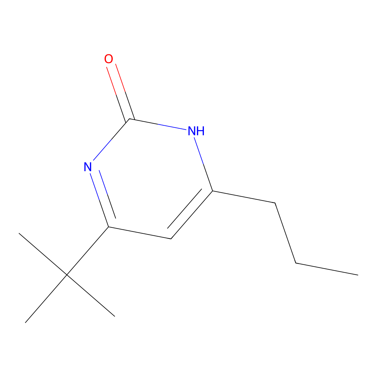 2-Hydroxy-4-(n-propyl)-6-(tert-butyl)pyrimidine molecular structure, CAS 1412953-68-4