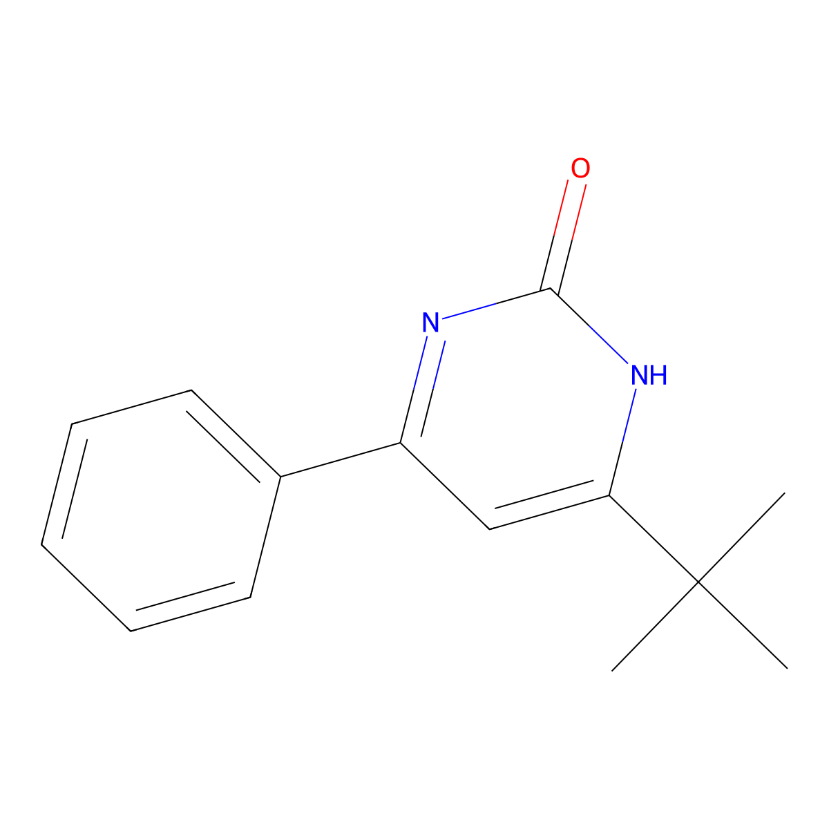 2-Hydroxy-4-phenyl-6-(tert-butyl)pyrimidine molecular structure, CAS 1412953-77-5