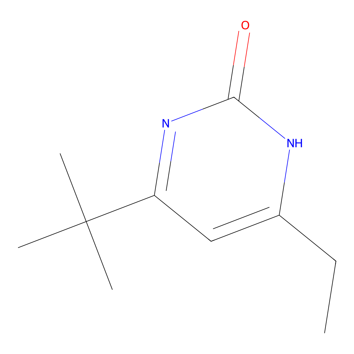 2-Hydroxy-4-ethyl-6-(tert-butyl)pyrimidine molecular structure, CAS 1412955-36-2