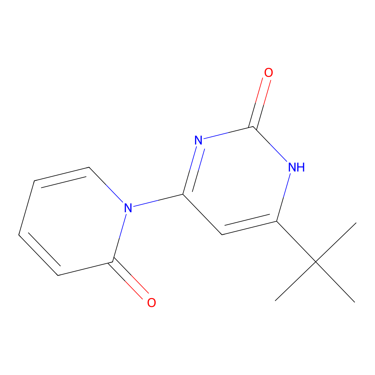 2-Hydroxy-4-(1H-pyridin-2-one)-6-(tert-butyl)pyrimidine molecular structure, CAS 1412955-60-2