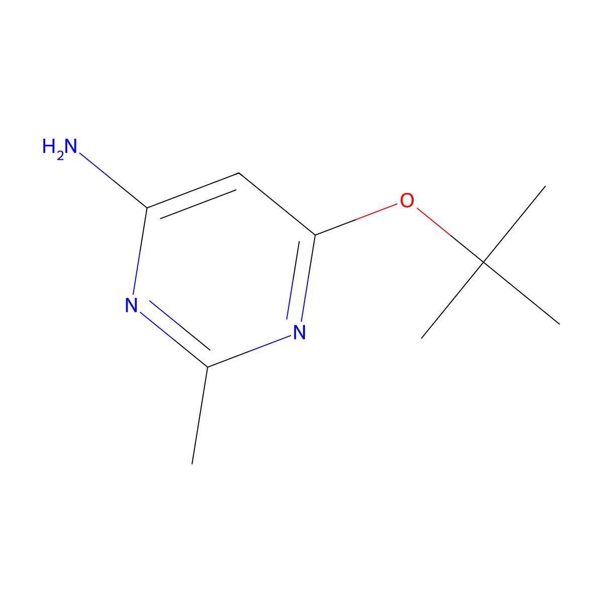 4-Amino-6-(tert-butoxy)-2-methylpyrimidine molecular structure, CAS 1412955-87-3