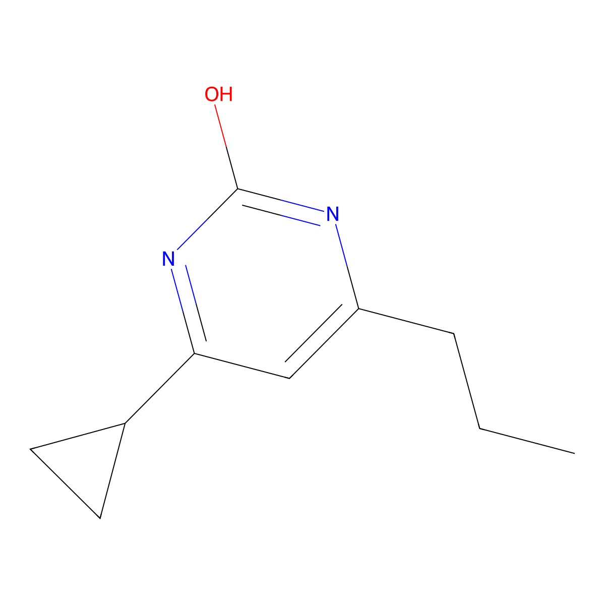 2-Hydroxy-4-(n-propyl)-6-cyclopropylpyrimidine molecular structure, CAS 1412956-39-8