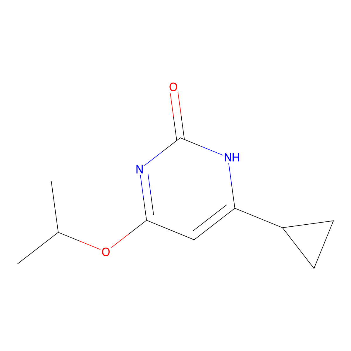 2-Hydroxy-4-(iso-propoxy)-6-cyclopropylpyrimidine molecular structure, CAS 1412956-57-0