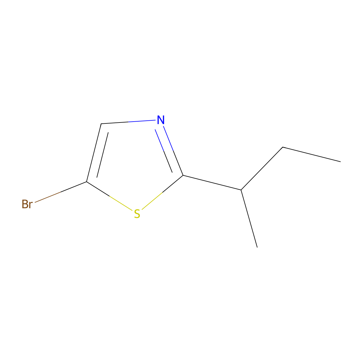 5-Bromo-2-(sec-Butyl)thiazole molecular structure, CAS 1412956-69-4