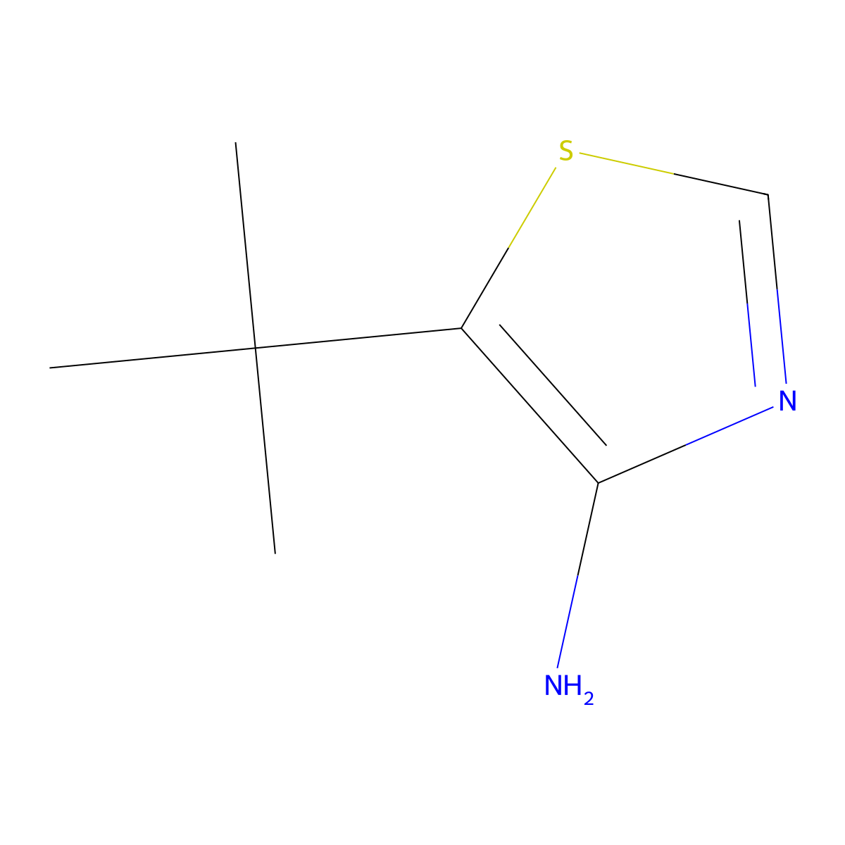 4-Amino-5-(tert-Butyl)thiazole molecular structure, CAS 1412957-01-7
