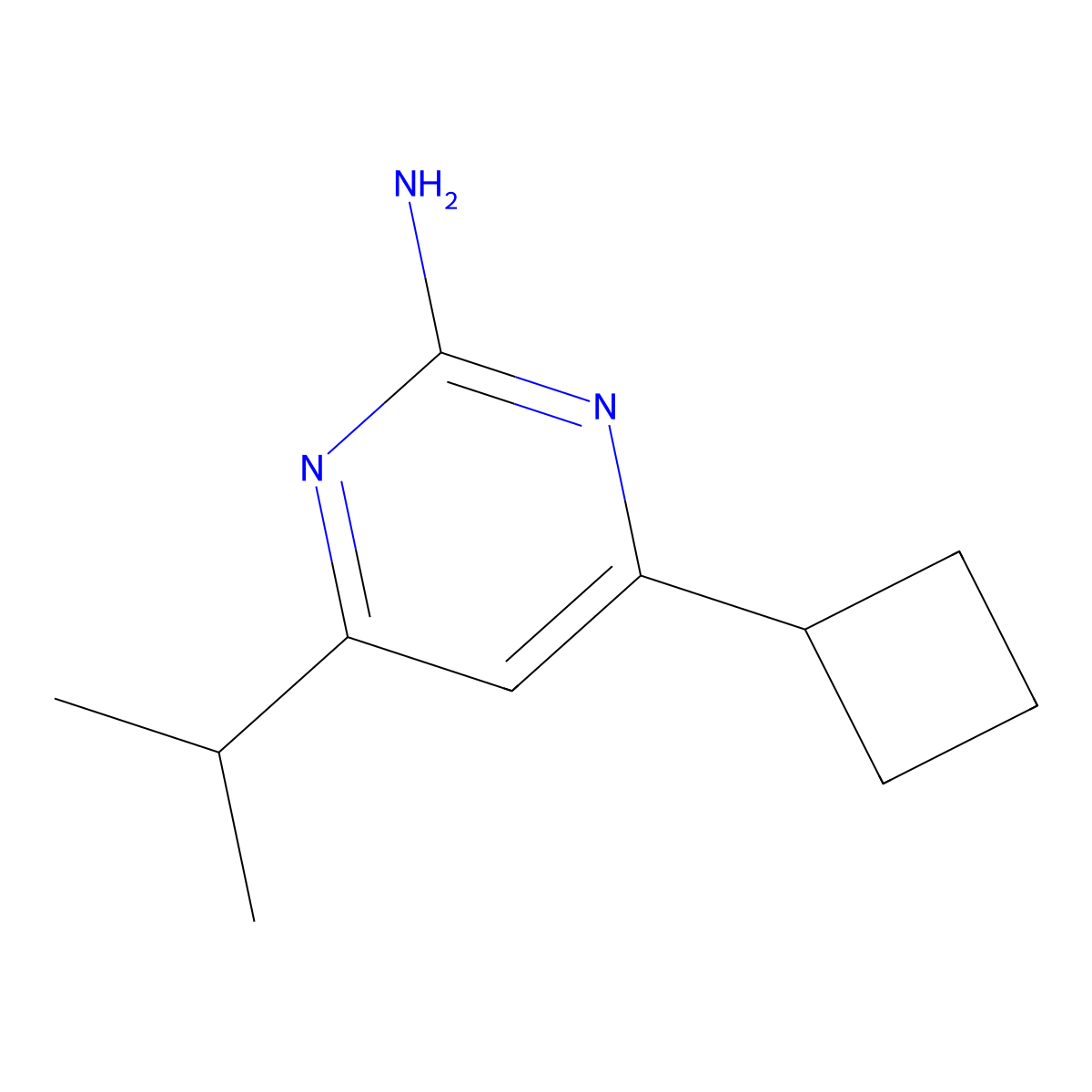 2-Amino-4-cyclobutyl-6-(iso-propyl)pyrimidine molecular structure, CAS 1412957-04-0