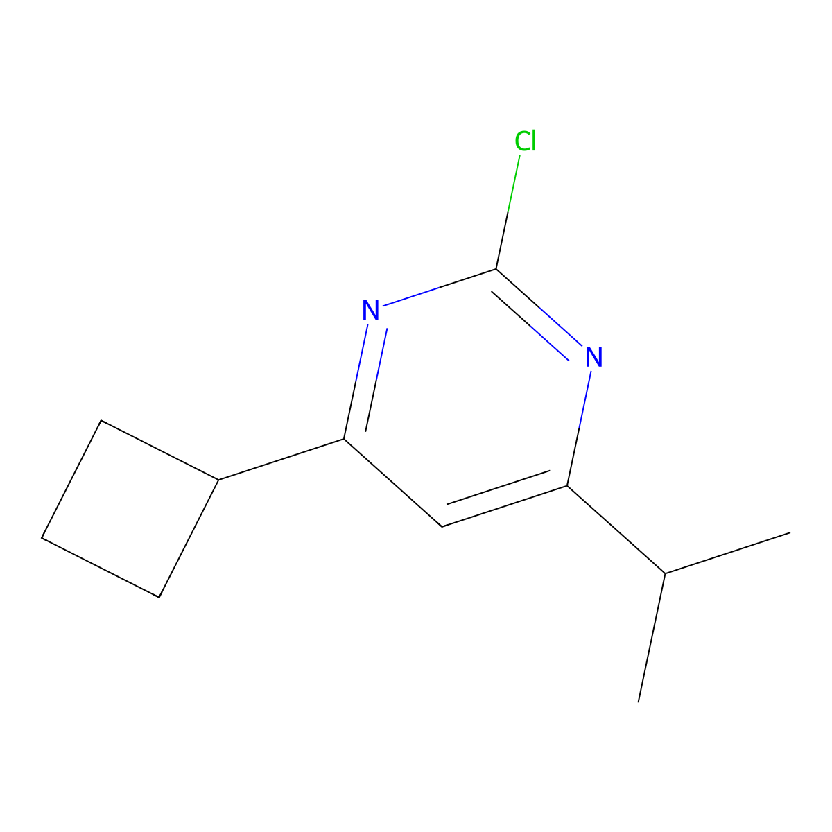 2-Chloro-4-cyclobutyl-6-(iso-propyl)pyrimidine molecular structure, CAS 1412957-07-3