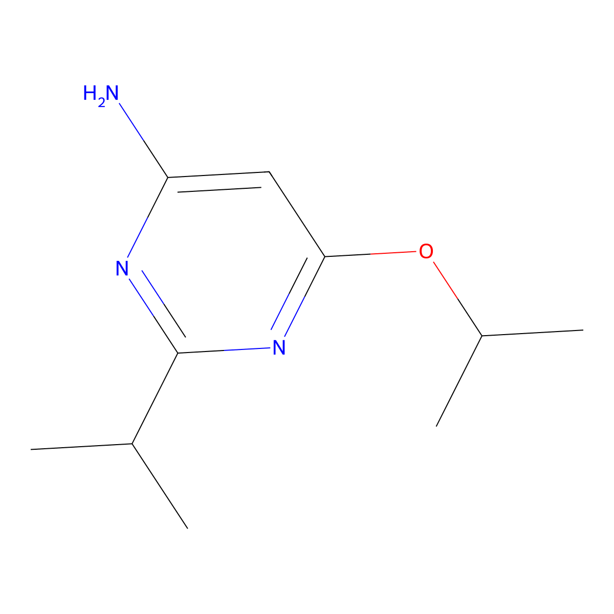 4-Amino-2-(iso-propyl)-6-(iso-propoxy)pyrimidine molecular structure, CAS 1412957-08-4
