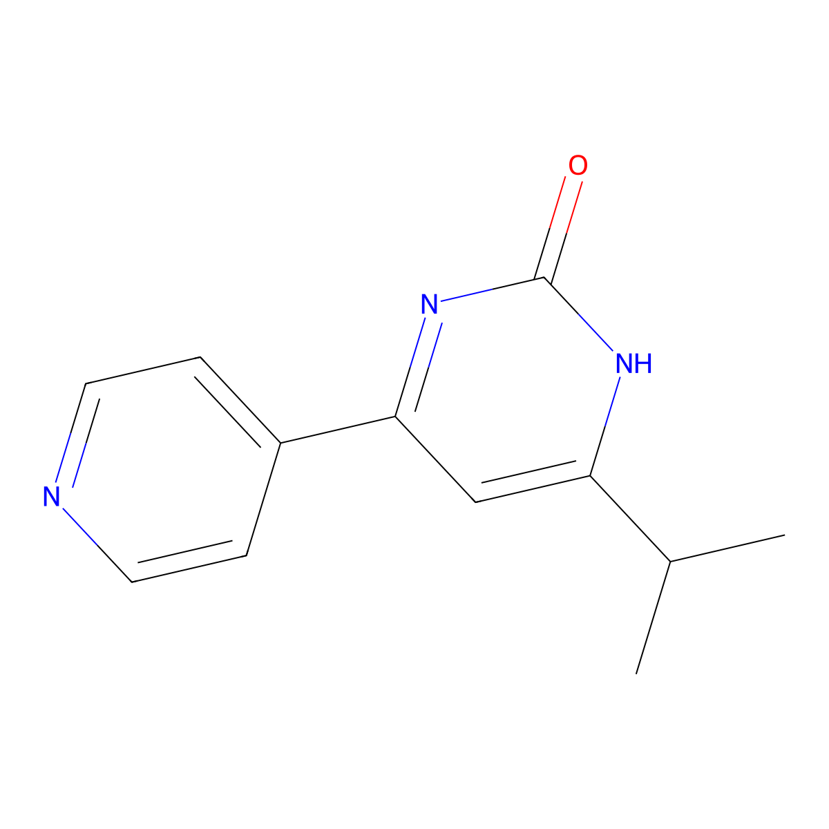 2-Hydroxy-4-(pyridin-4-yl)-6-(iso-propyl)pyrimidine molecular structure, CAS 1412957-23-3