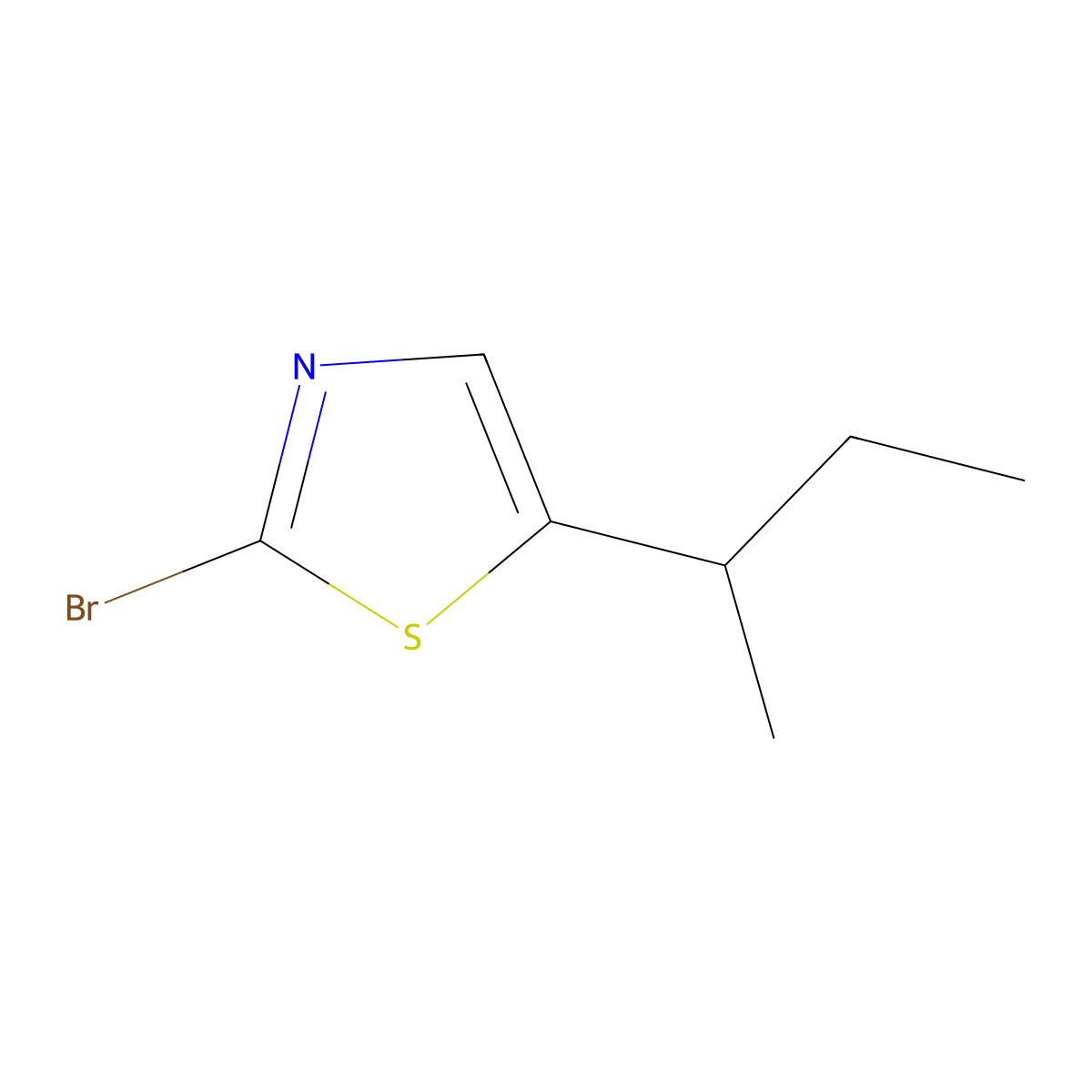 2-Bromo-5-(sec-Butyl)thiazole molecular structure, CAS 1412957-75-5