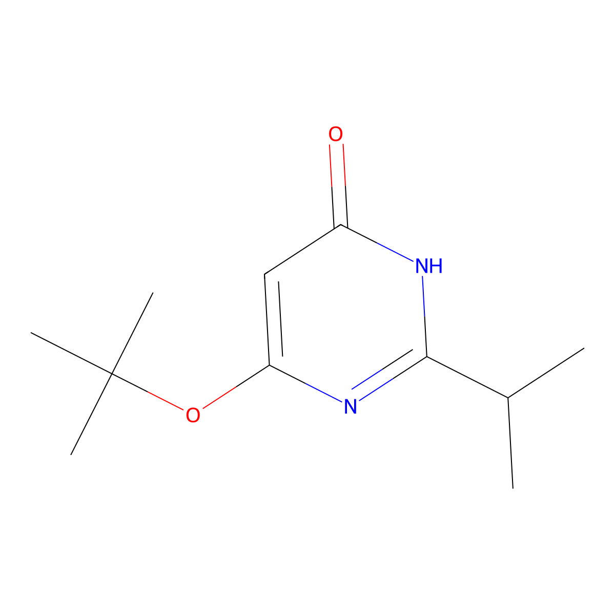 4-Hydroxy-2-(iso-propyl)-6-(tert-butoxy)pyrimidine molecular structure, CAS 1412958-06-5