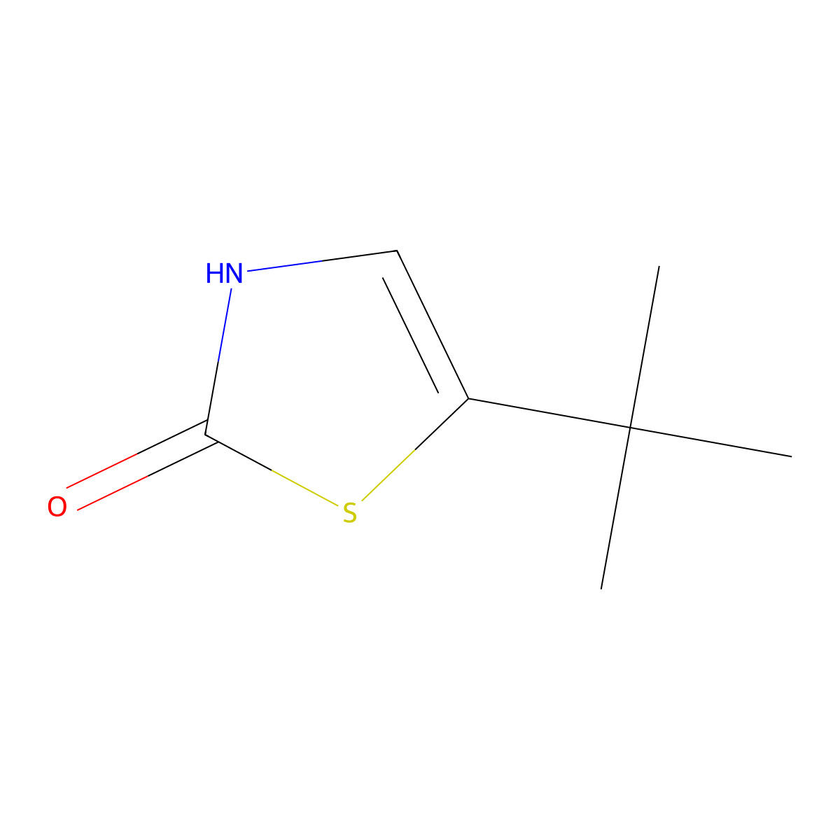 2-Hydroxy-5-(tert-butyl)thiazole molecular structure, CAS 1412958-66-7