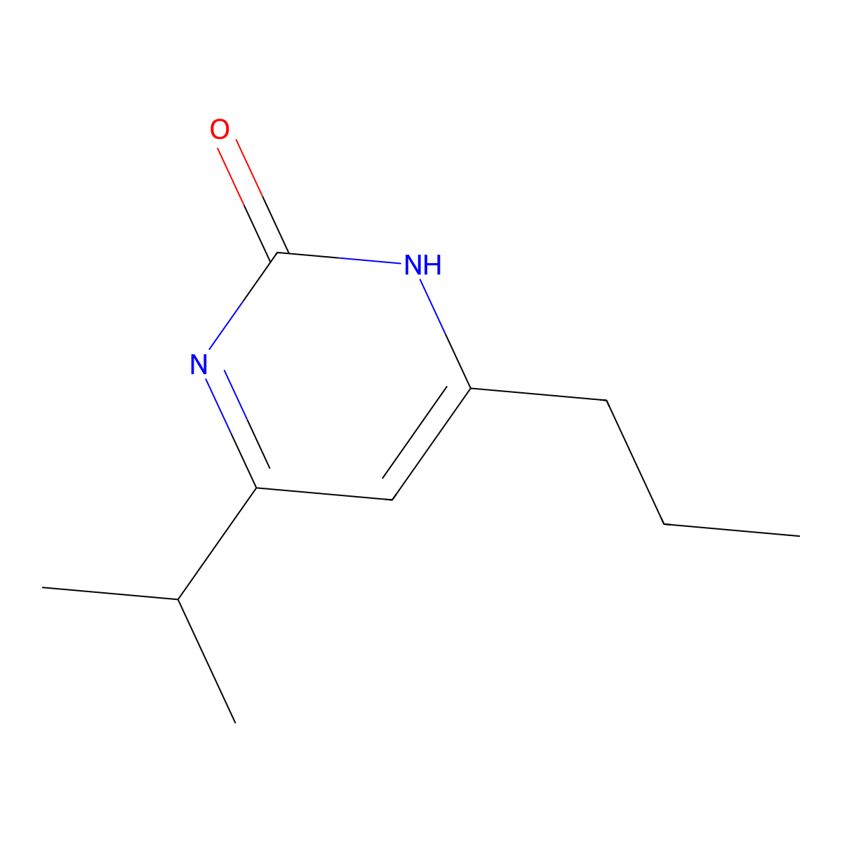 2-Hydroxy-4-(n-propyl)-6-(iso-propyl)pyrimidine molecular structure, CAS 1412958-74-7