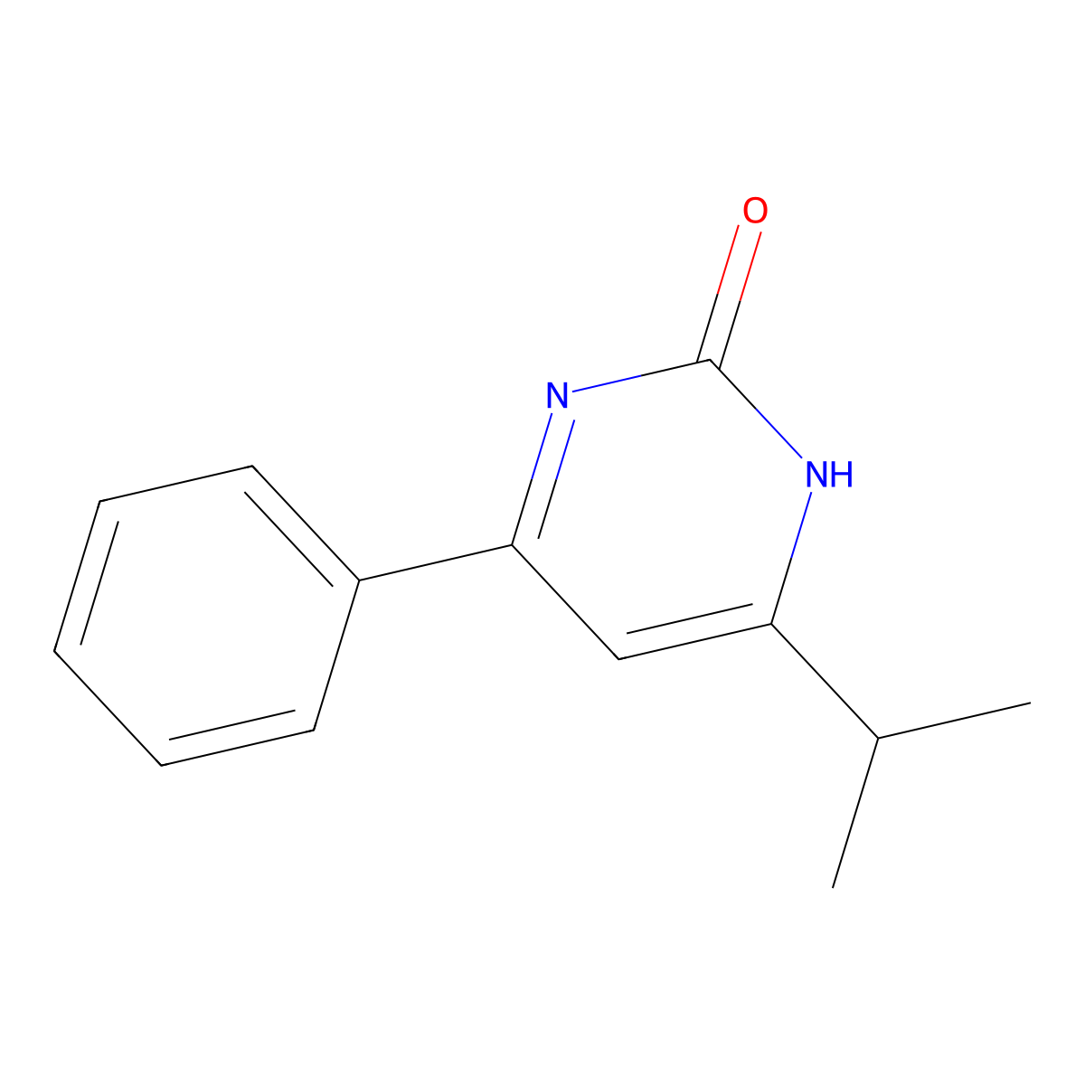 2-Hydroxy-4-phenyl-6-(iso-propyl)pyrimidine molecular structure, CAS 1412958-83-8