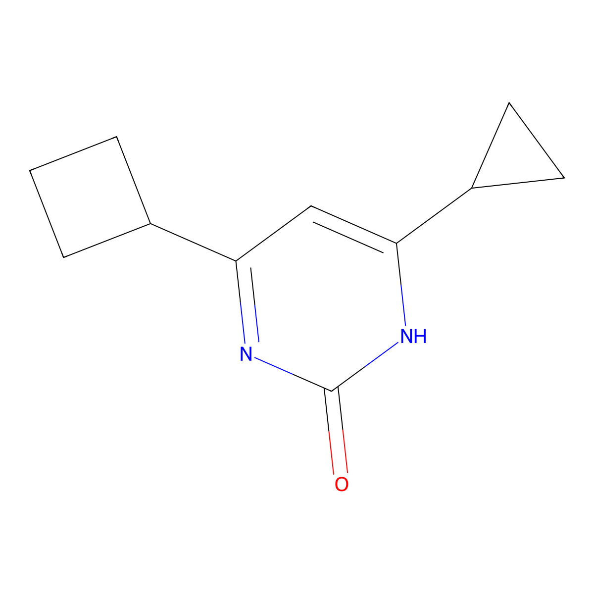2-Hydroxy-4-(cyclobutyl)-6-cyclopropylpyrimidine molecular structure, CAS 1412959-75-1