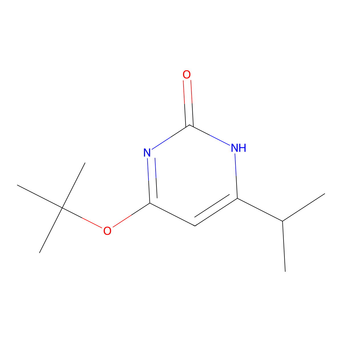 2-Hydroxy-4-(tert-butoxy)-6-(iso-propyl)pyrimidine molecular structure, CAS 1412960-10-1