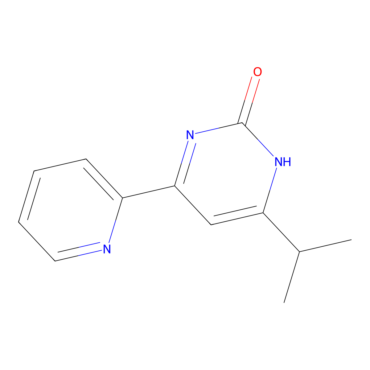 2-Hydroxy-4-(pyridin-2-yl)-6-(iso-propyl)pyrimidine molecular structure, CAS 1412961-11-5