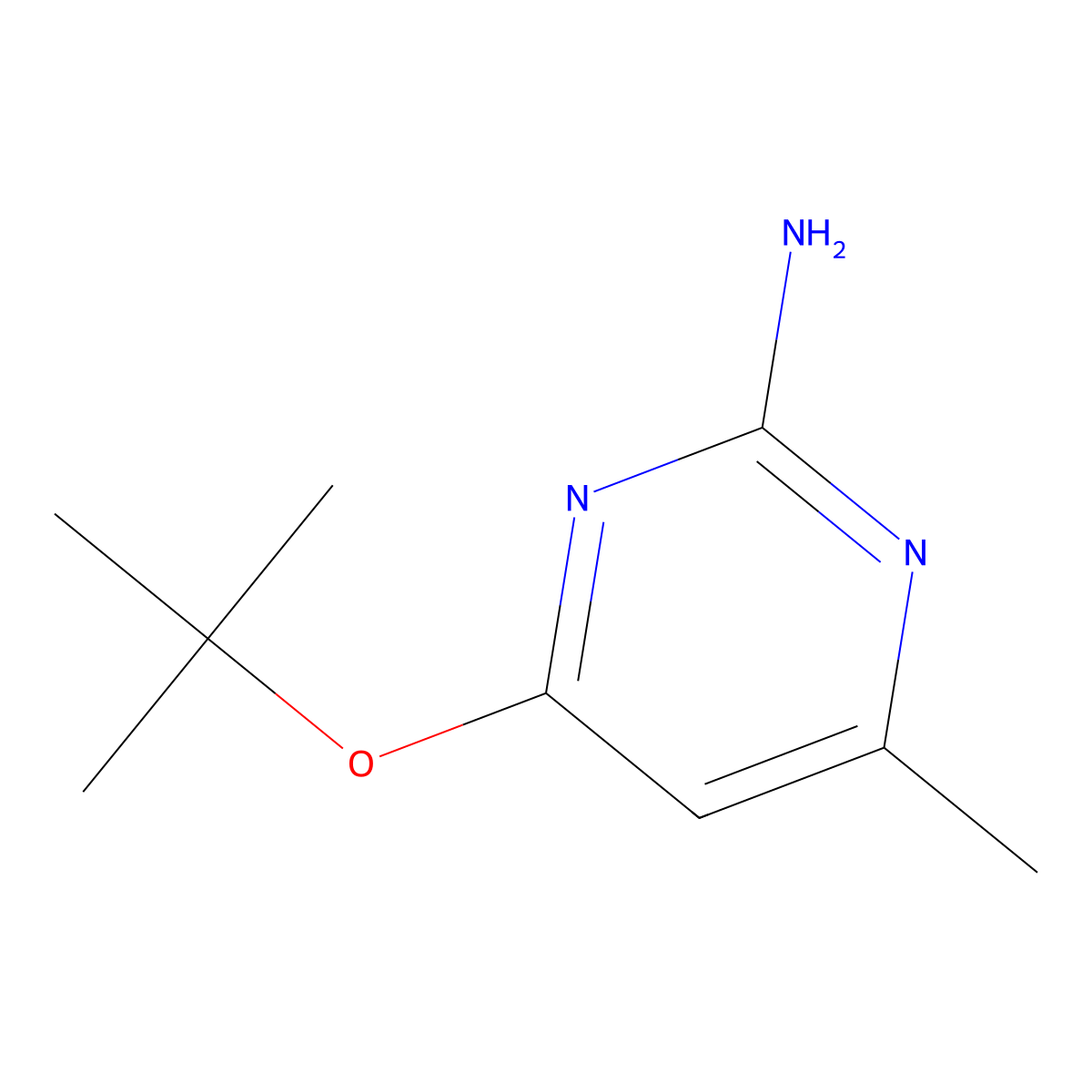 2-Amino-4-(tert-butoxy)-6-methylpyrimidine molecular structure, CAS 1412961-12-6
