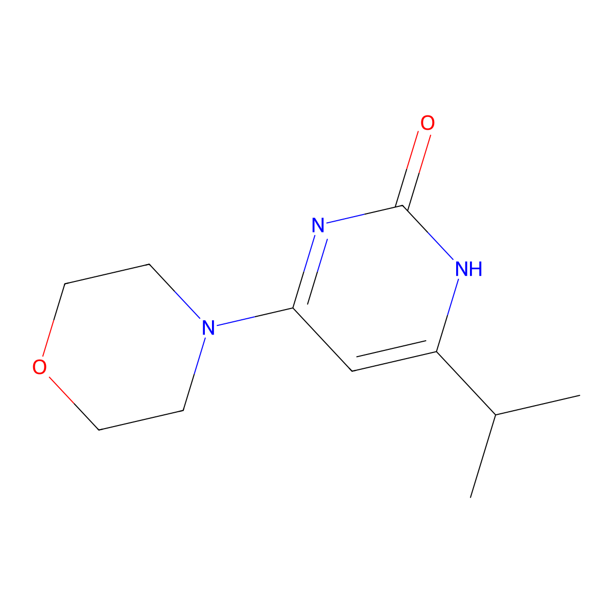 2-Hydroxy-4-morpholino-6-(iso-propyl)pyrimidine molecular structure, CAS 1412961-73-9