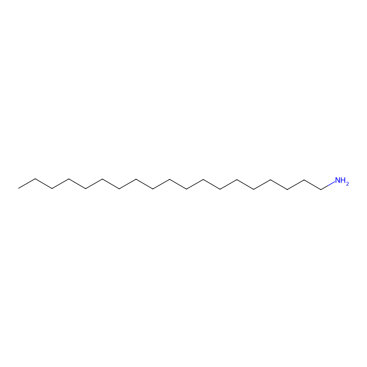 1-Aminononadecane molecular structure, CAS 14130-05-3