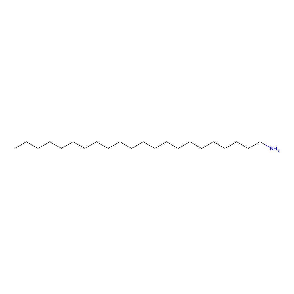 1-Docosanamine molecular structure, CAS 14130-06-4