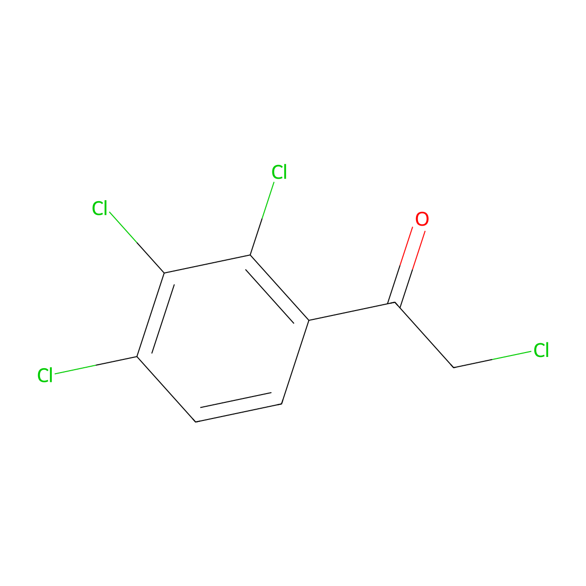 Ethanone, 2-chloro-1-(2,3,4-trichlorophenyl)- molecular structure, CAS 141303-24-4