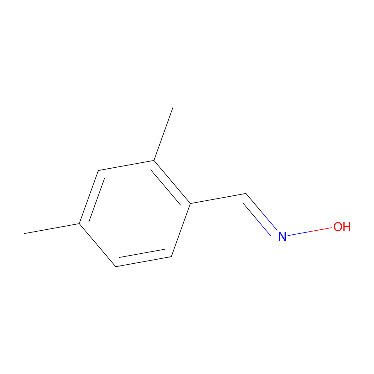 Benzaldehyde,2,4-dimethyl-, oxime molecular structure, CAS 141304-07-6