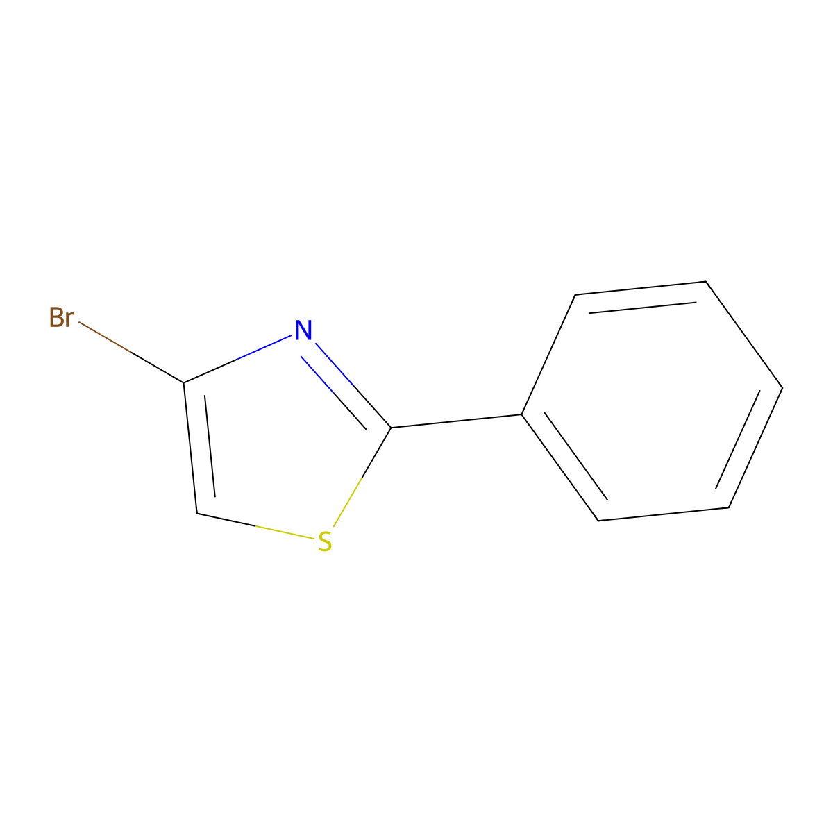 4-Bromo-2-phenylthiazole molecular structure, CAS 141305-40-0