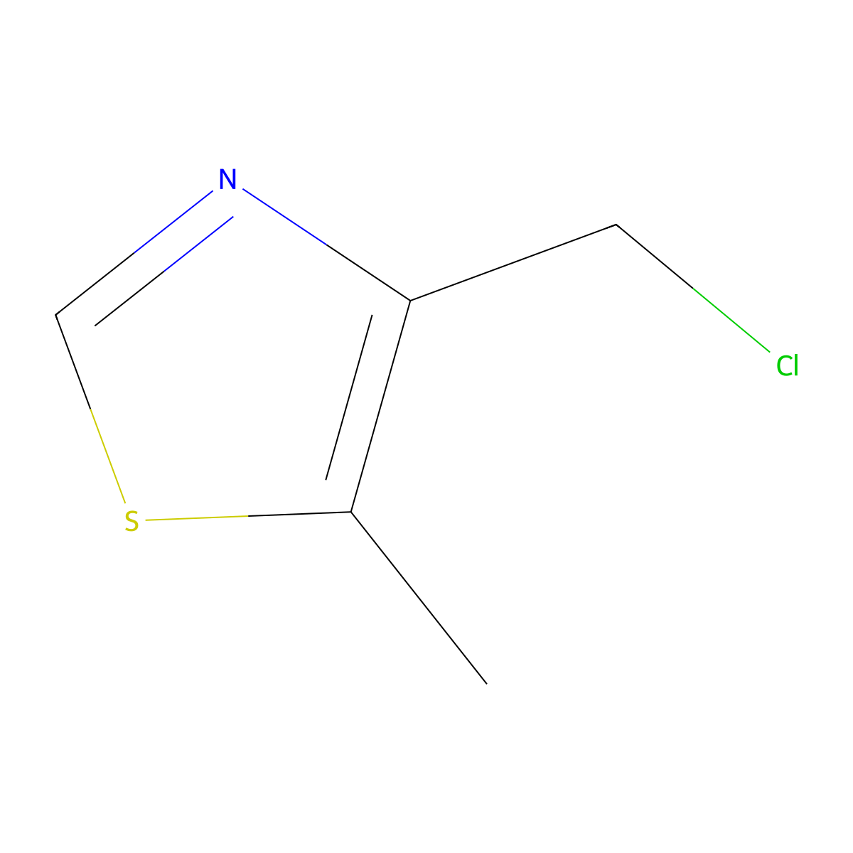 4-(Chloromethyl)-5-methylthiazole molecular structure, CAS 141305-54-6