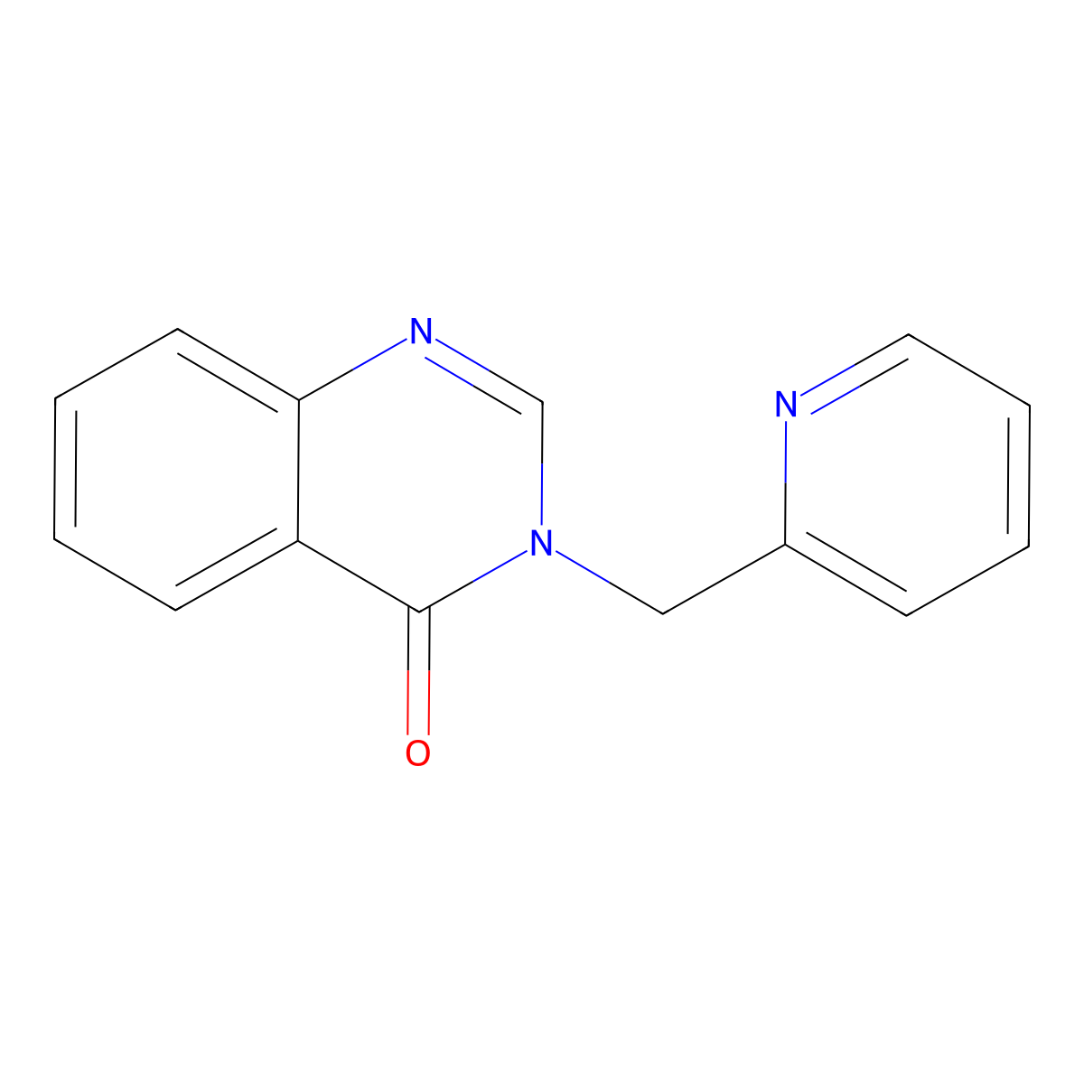 3-(Pyridin-2-ylmethyl)quinazolin-4-one molecular structure, CAS 141306-05-0