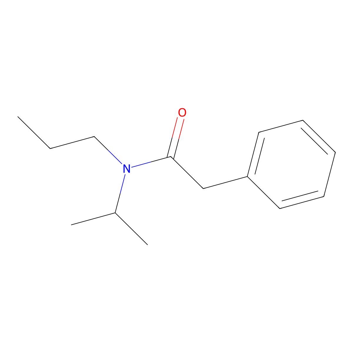 2-Phenyl-N-(propan-2-yl)-N-propylacetamide molecular structure, CAS 141312-50-7
