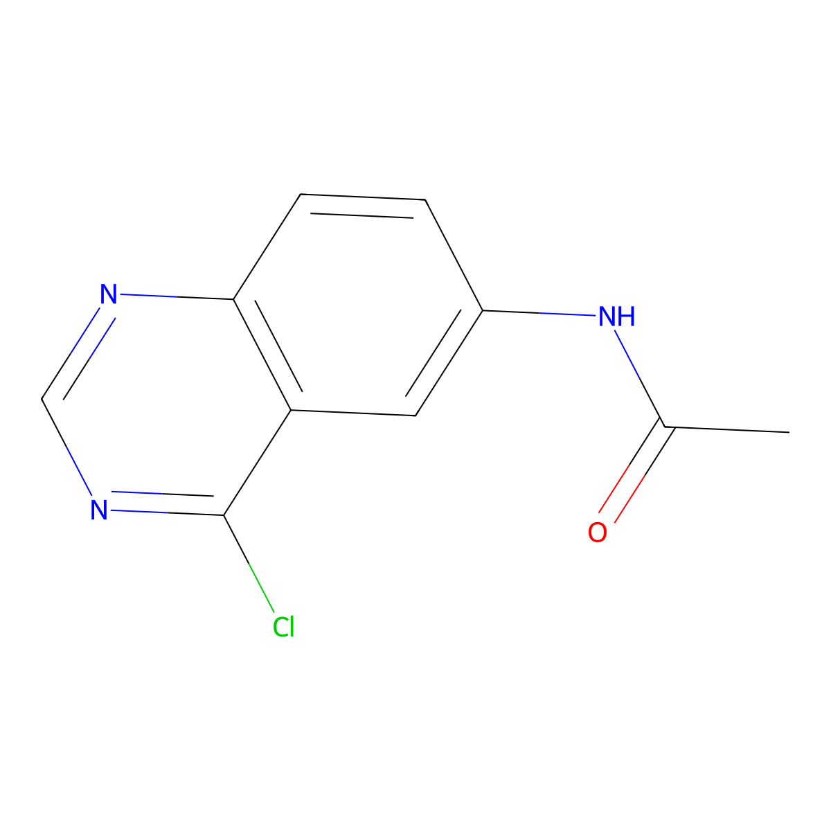 N-(4-chloroquinazolin-6-yl)acetamide molecular structure, CAS 1413196-74-3