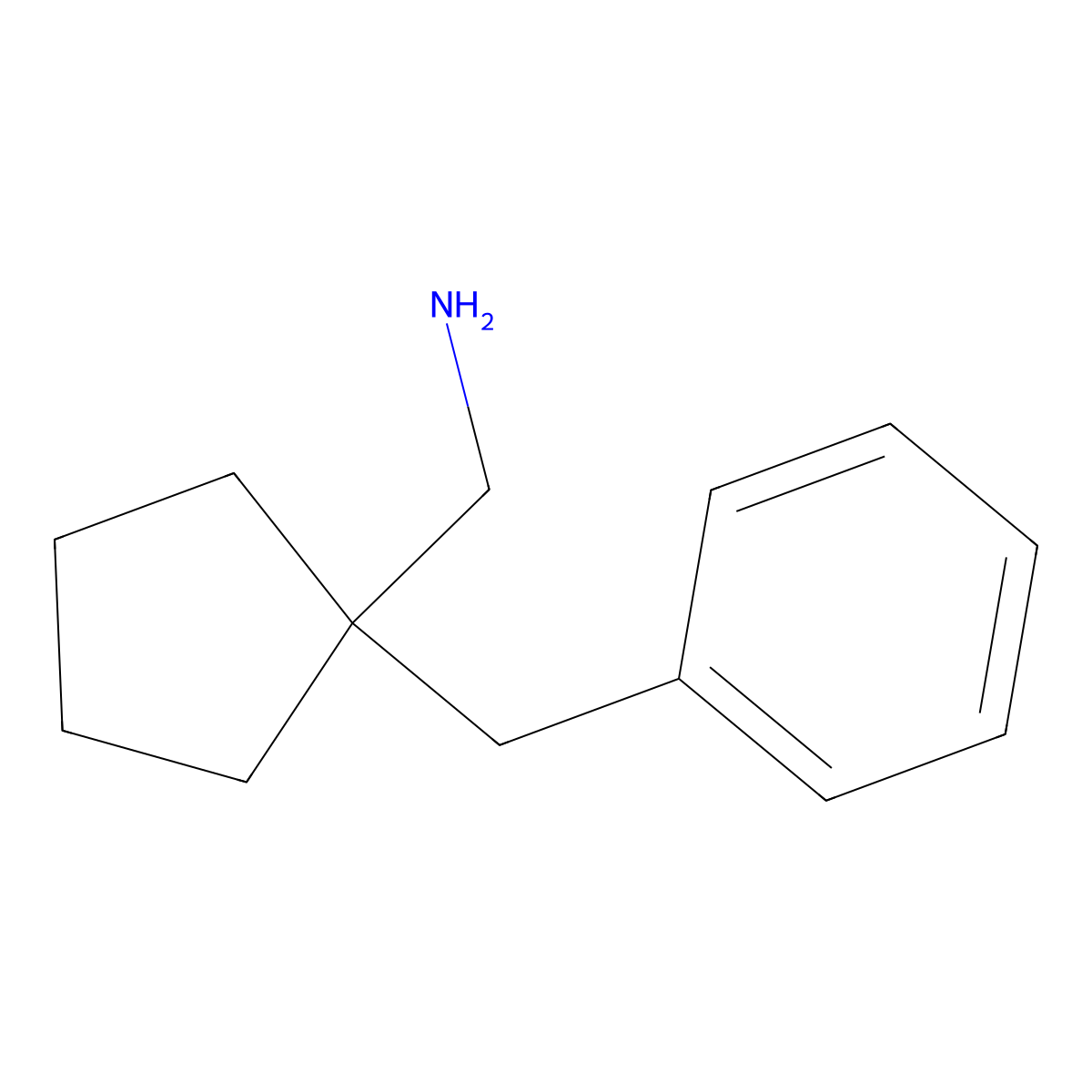 (1-Benzylcyclopentyl)methanamine molecular structure, CAS 141336-30-3
