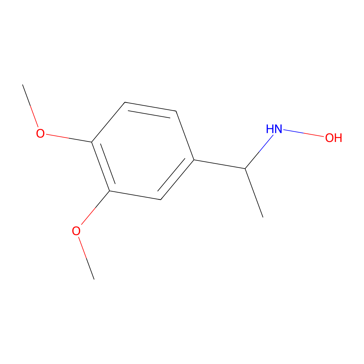 N-(1-(3,4-dimethoxyphenyl)ethyl)hydroxylamine molecular structure, CAS 141339-27-7