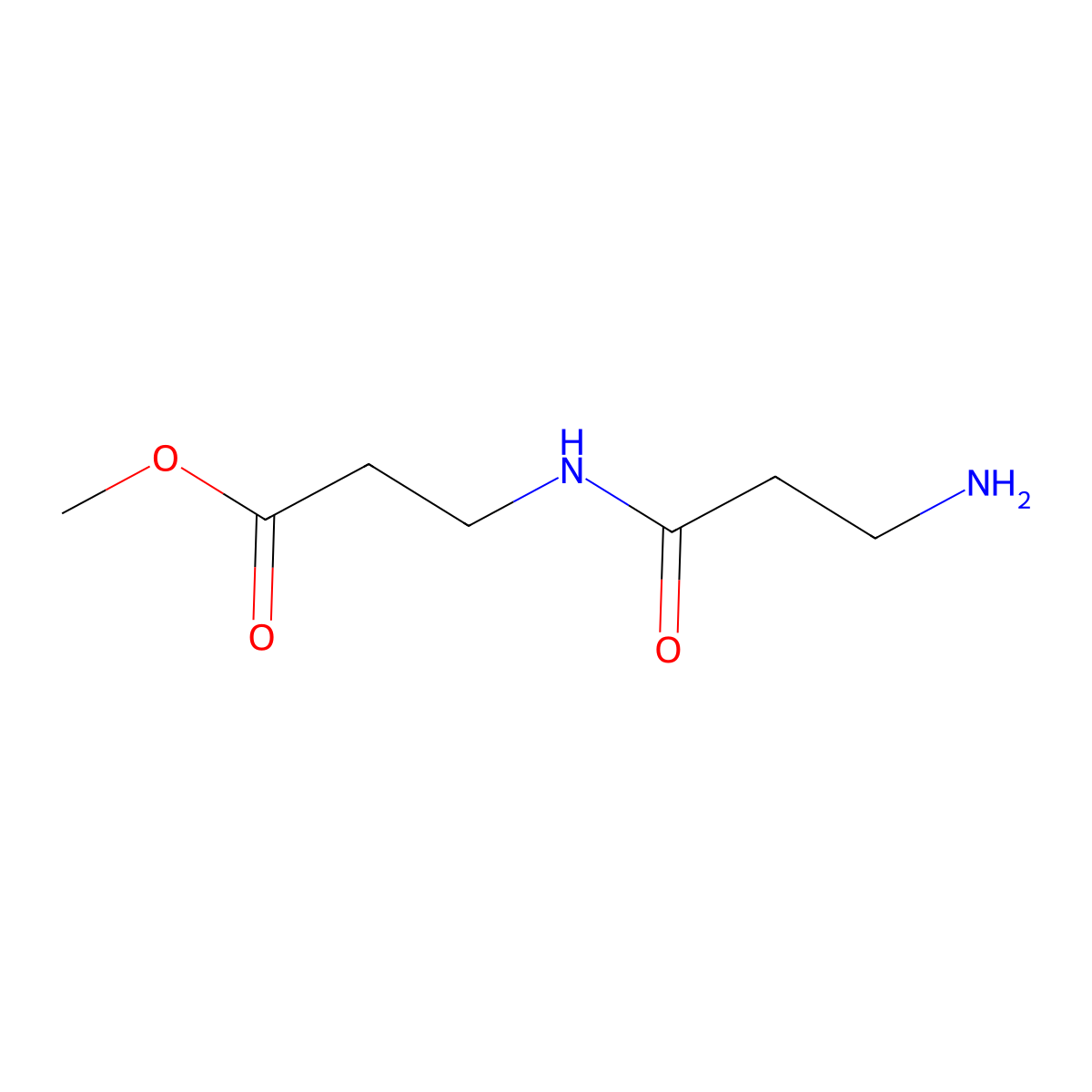 Methyl 3-(3-aminopropanamido)propanoate molecular structure, CAS 141340-97-8