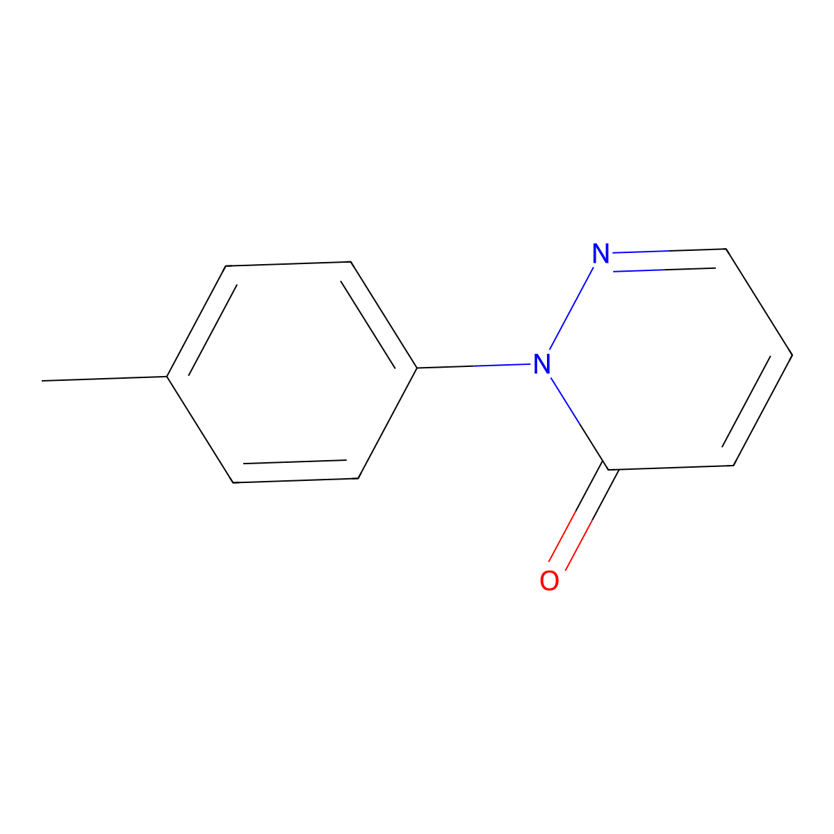 2-(4-Methylphenyl)-2,3-dihydropyridazin-3-one molecular structure, CAS 14135-64-9