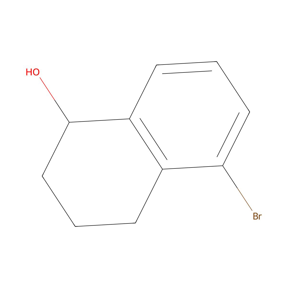 (1S)-5-Bromo-1,2,3,4-tetrahydronaphthalen-1-OL molecular structure, CAS 1413606-05-9