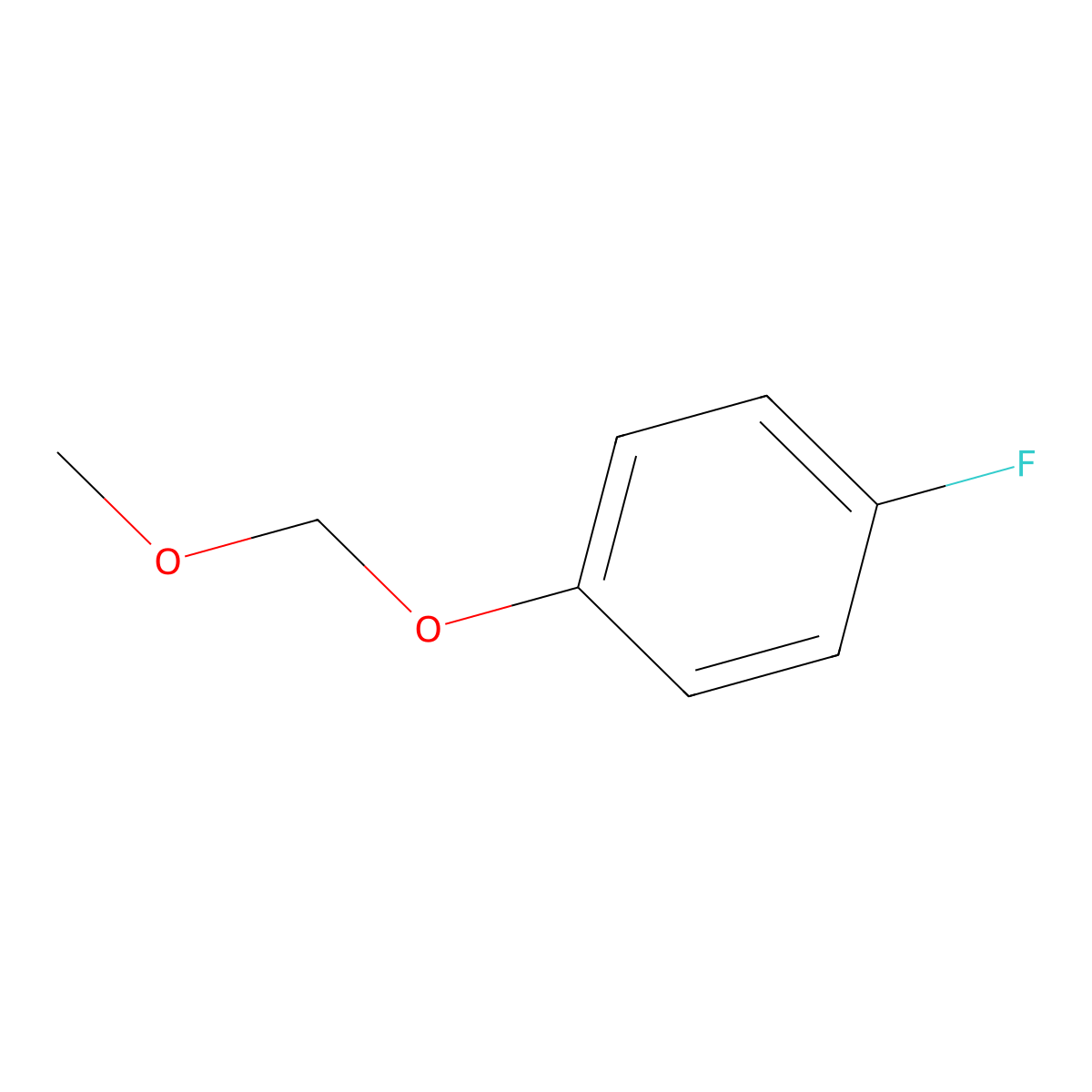 Benzene, 1-fluoro-4-(methoxymethoxy)- molecular structure, CAS 141362-06-3