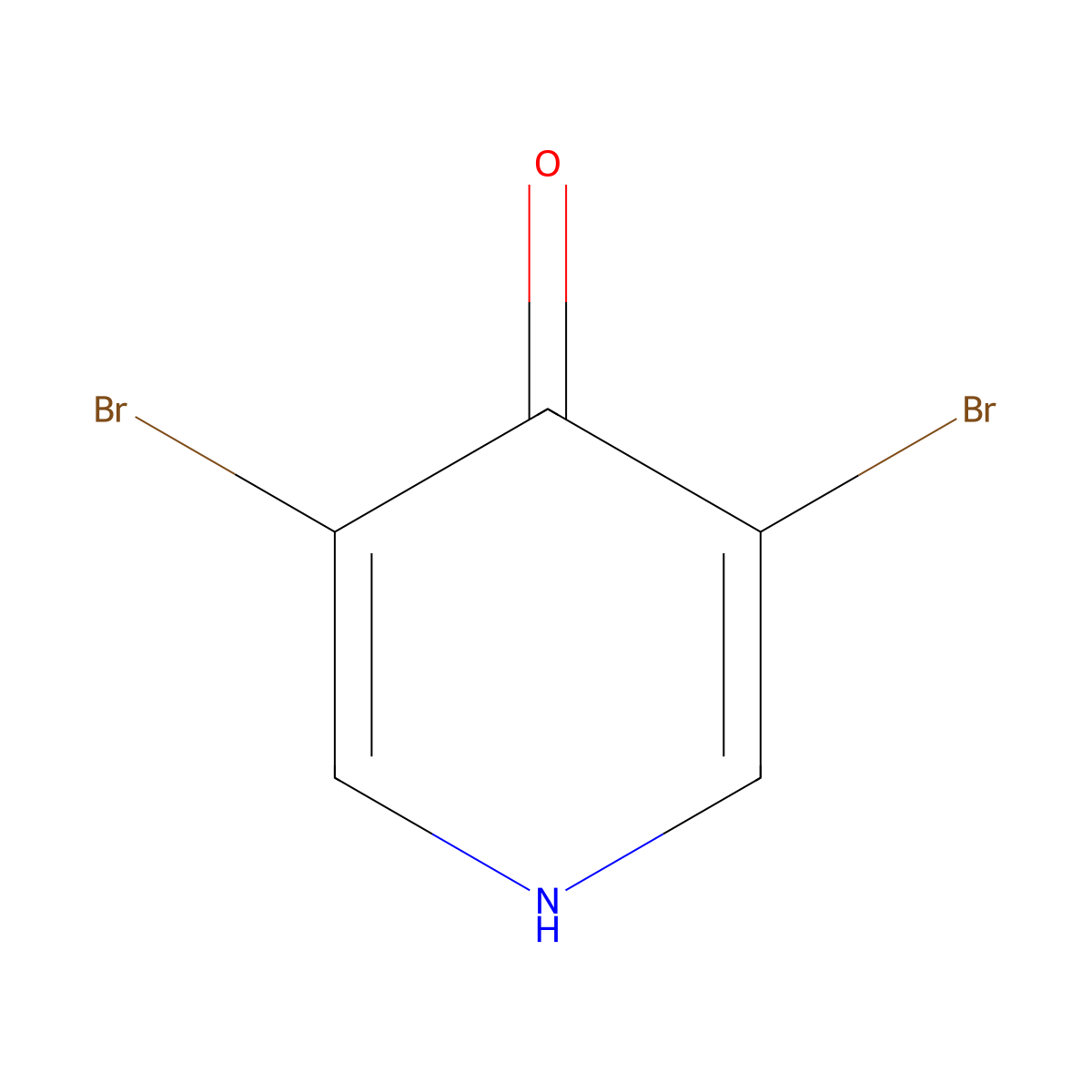 3,5-Dibromo-4-hydroxypyridine molecular structure, CAS 141375-47-5