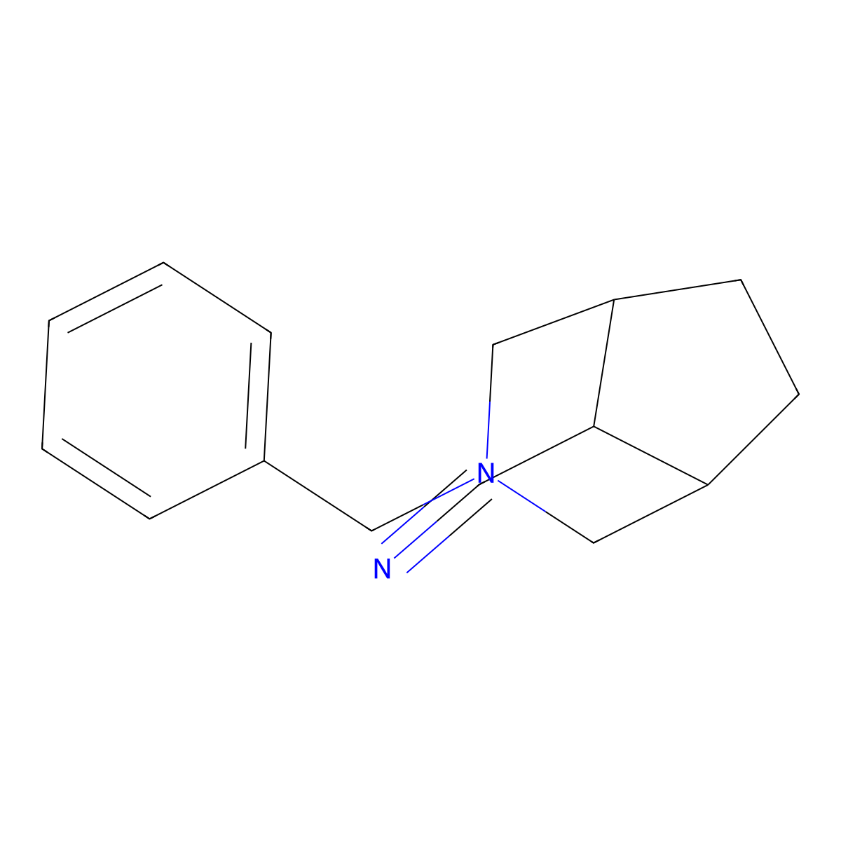 3-Benzyl-3-aza-bicyclo[3.2.1]octane-8-carbonitrile molecular structure, CAS 141380-31-6