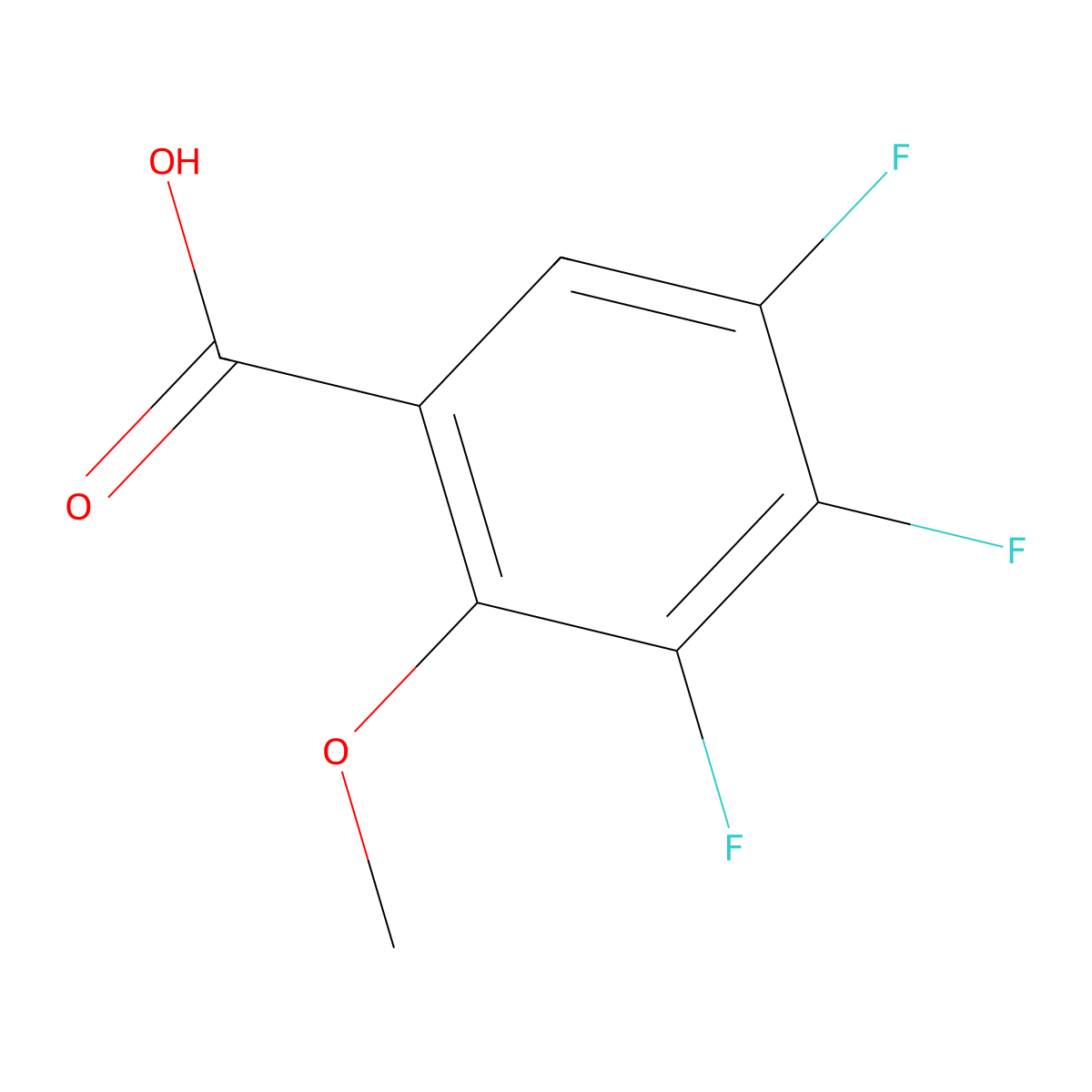 2-Methoxy-3,4,5-trifluorobenzoic acid molecular structure, CAS 1413927-17-9