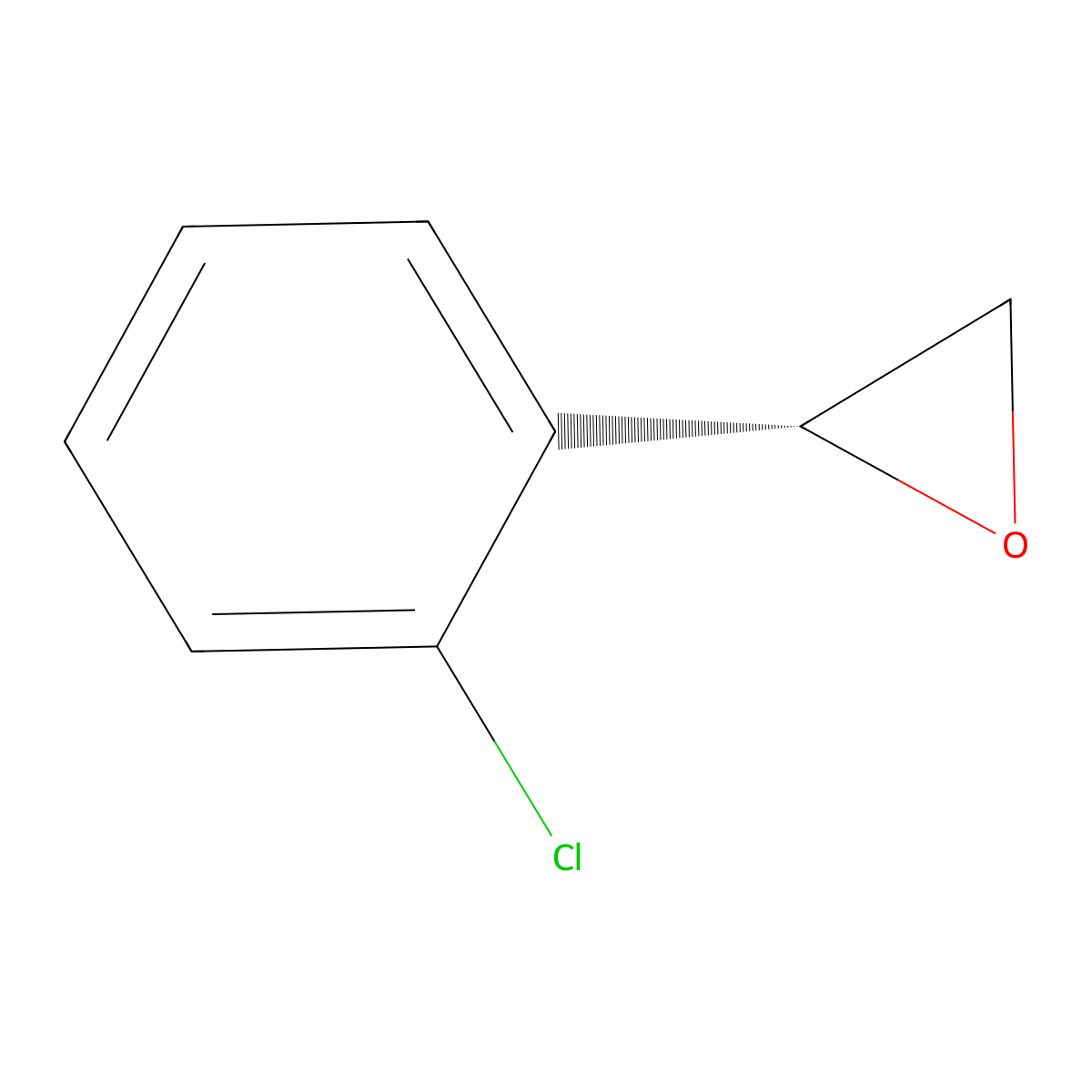 (2R)-2-(2-chlorophenyl)oxirane molecular structure, CAS 141394-10-7