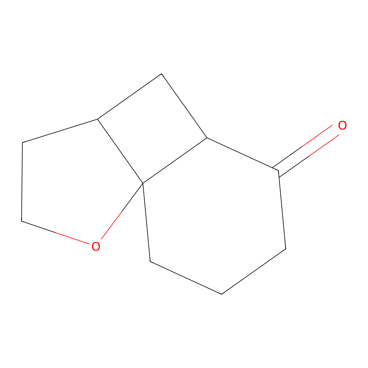 2-Oxatricyclo[5.4.0.0,1,5]undecan-8-one molecular structure, CAS 141394-22-1