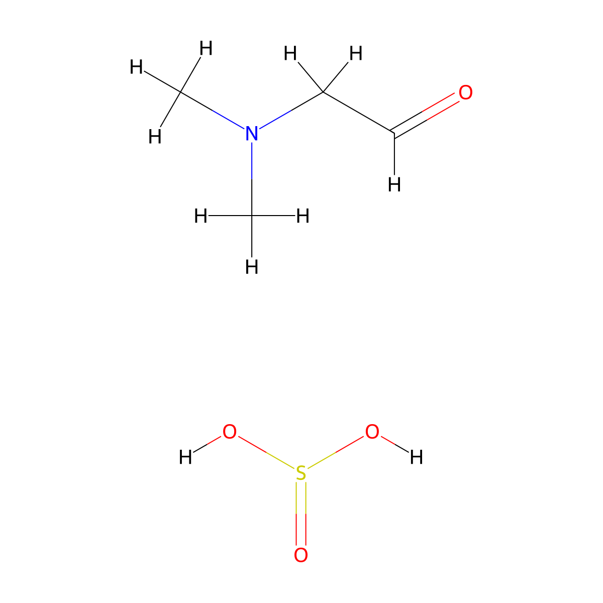 2-(Dimethylamino)acetaldehyde sulfite molecular structure, CAS 1413945-87-5